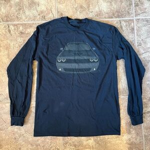 Black Long Sleeve Shirt with dodge challenger Car Graphic